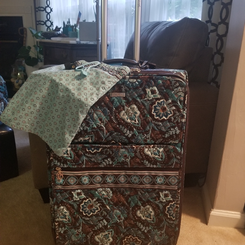 Vera Bradley Java blue suitcase